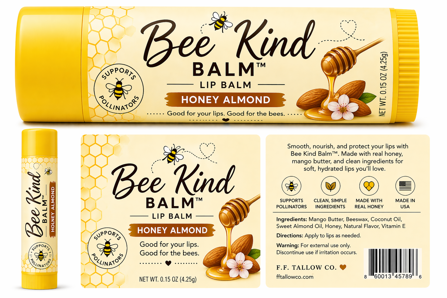 Save the Bees Honey Lips-Bee Kind