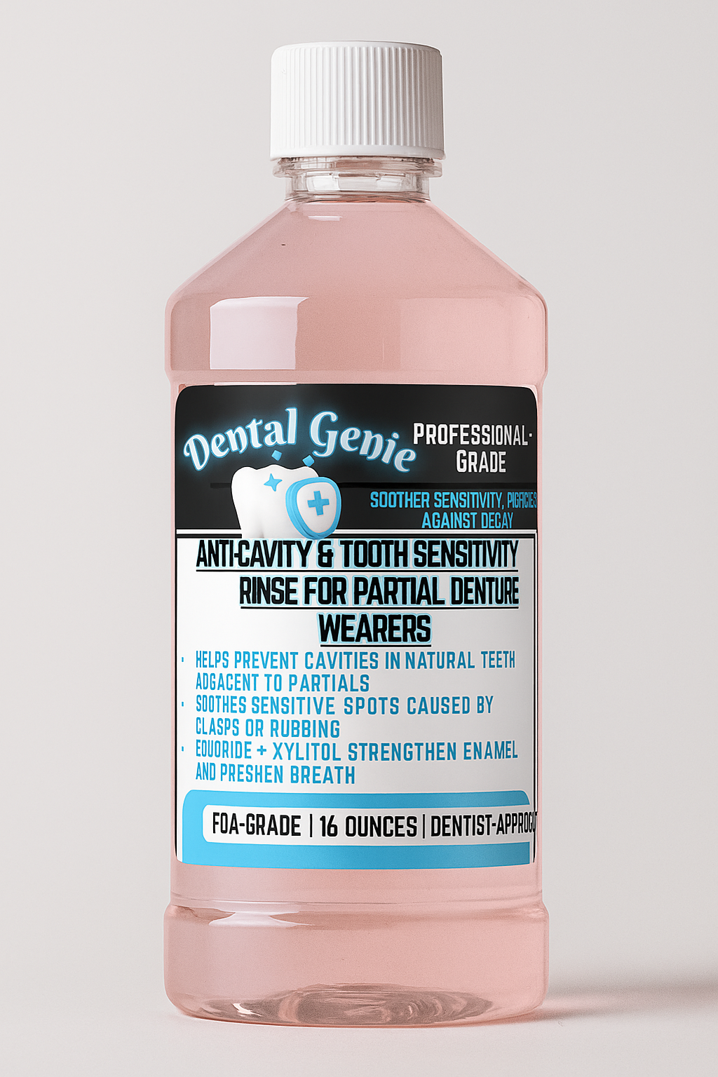 Anti-Cavity & Tooth Sensitivity Rinse for Partial Denture Wearers