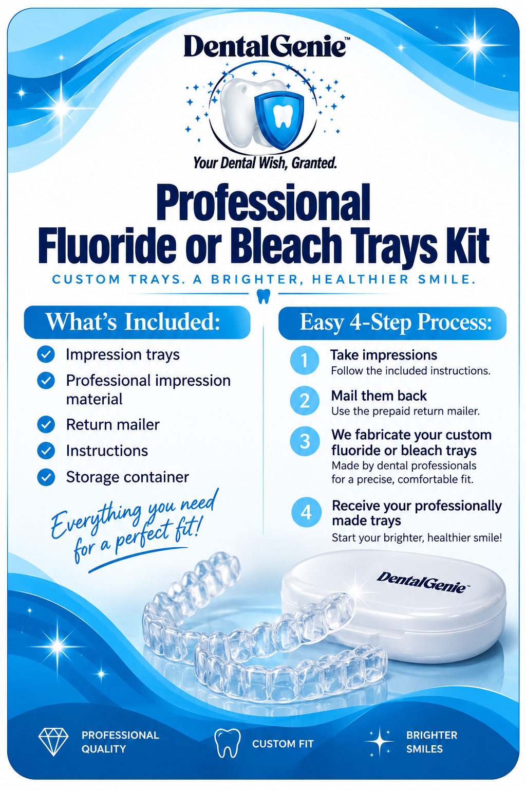 Dental Genie:Custom Dental Fluoride Trays Professional Kit