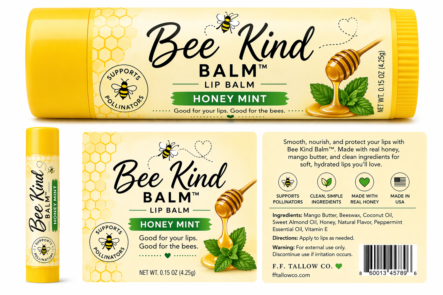 Save the Bees Honey Lips-Bee Kind