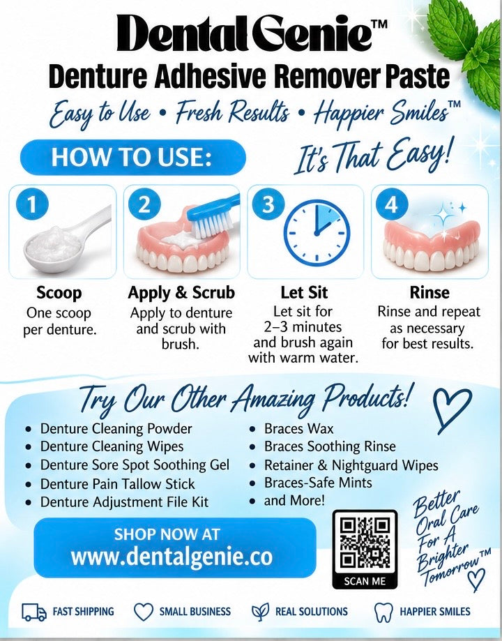 Denture & Mouth Adhesive Remover Paste